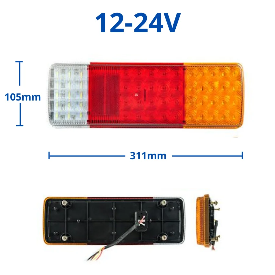 FARO POSTERIOR LED 10-30V 3 COLORES UNIVERSAL
