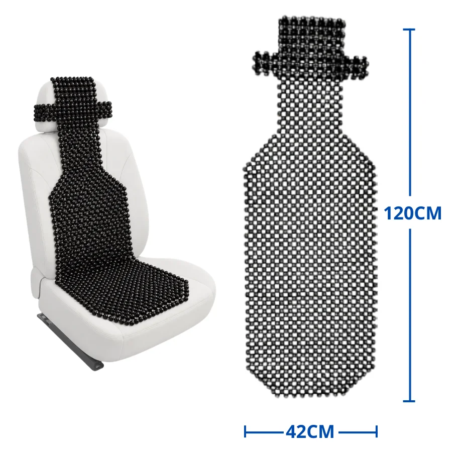RESPALDAR DE ASIENTO BOLITAS CON CABECERA NEGRO